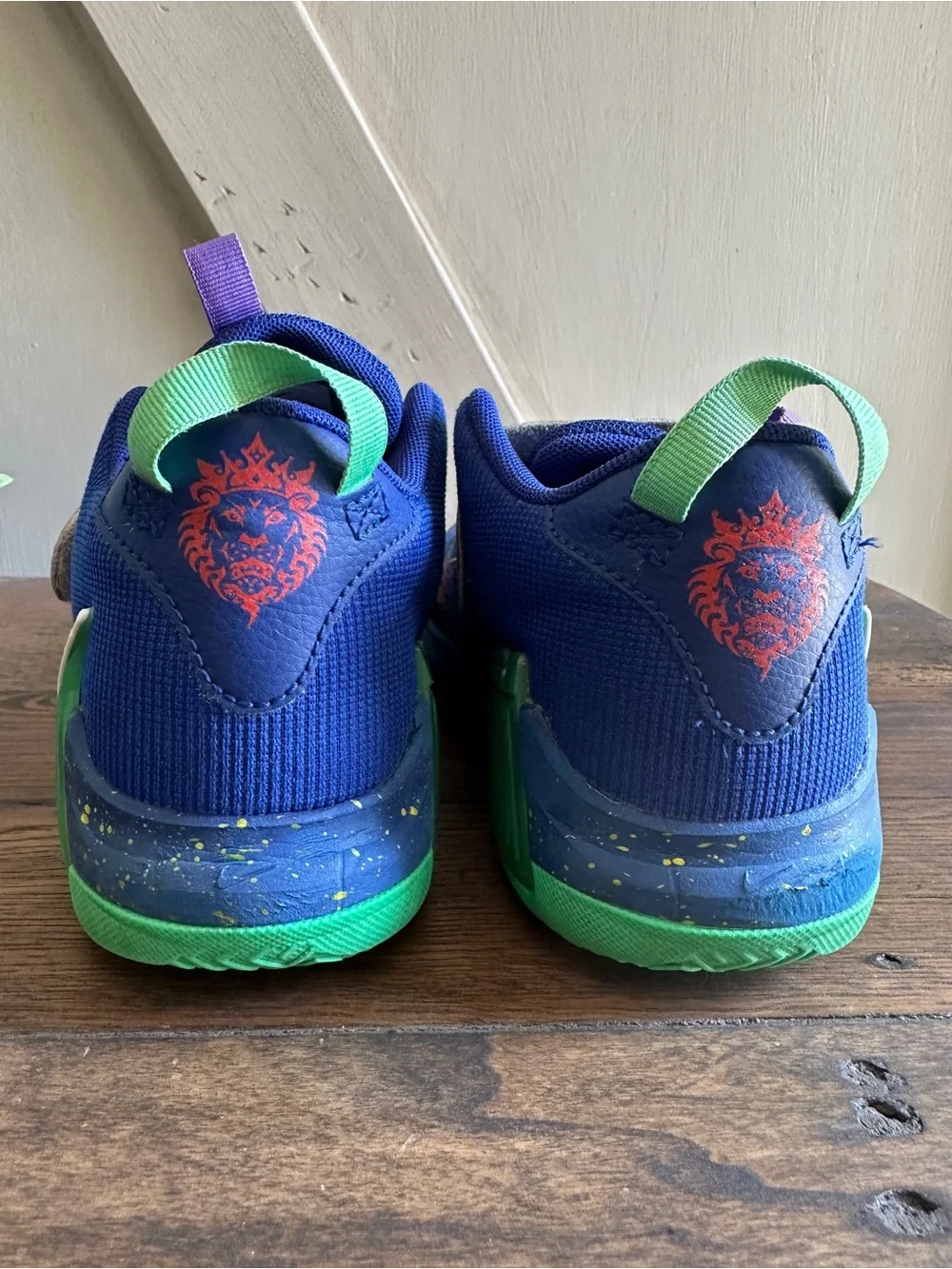 Nike LeBron Witness 7 Kaleidoscope Basketball Shoes Blue Multicolor Youth 2.5Y